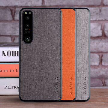 Deksel til Sony Xperia 10 5 1 Ace 2 II III IV coque Luxury textile Leather phone cover for sony xperia ace iii case funda capa