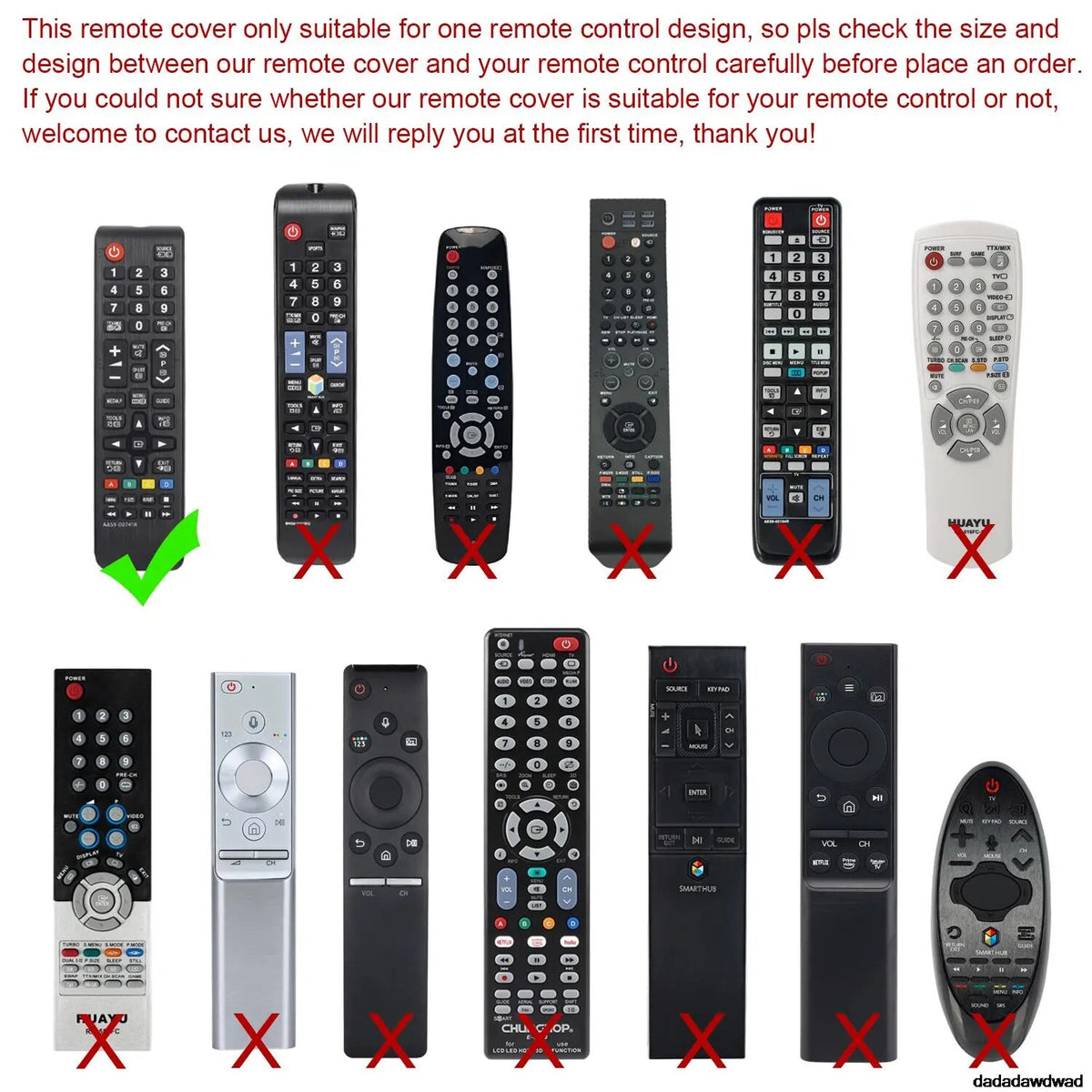 Deksel til Samsung AA59-00786A AA59-00602A AA59-00666A AA59-00741A 00637 00817A Silicone deksel