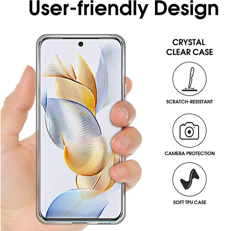 Deksel til Huawei Honor 80 90 Lite Pro 80GT 80SE X9A X8 X8A X7 X7A Clear High Quality Shell