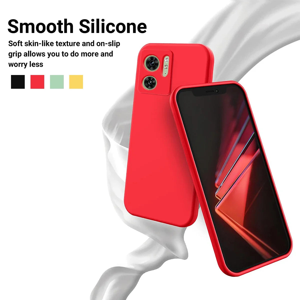 Deksel til Motorola Edge 40 Neo Pro G14 G54 G84 Case Liquid Silicone Strap Cover for Moto Edge 30 Ultra G73 G53 G23 G13 G22 G32 G62