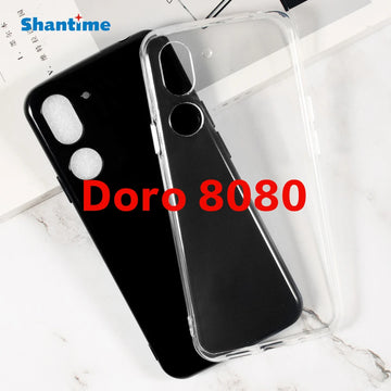 Deksel til Doro 8080 Gel Pudding Silicone Phone Protective Back Shell For Doro 8080 Soft TPU Case