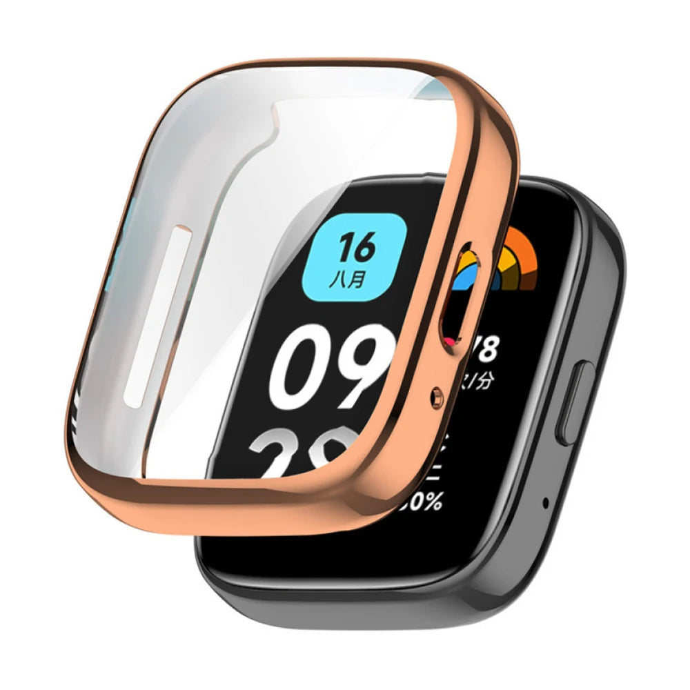 Deksel til Xiaomi Redmi Watch 3 / 4 mykt TPU-deksel med skjermbeskytter