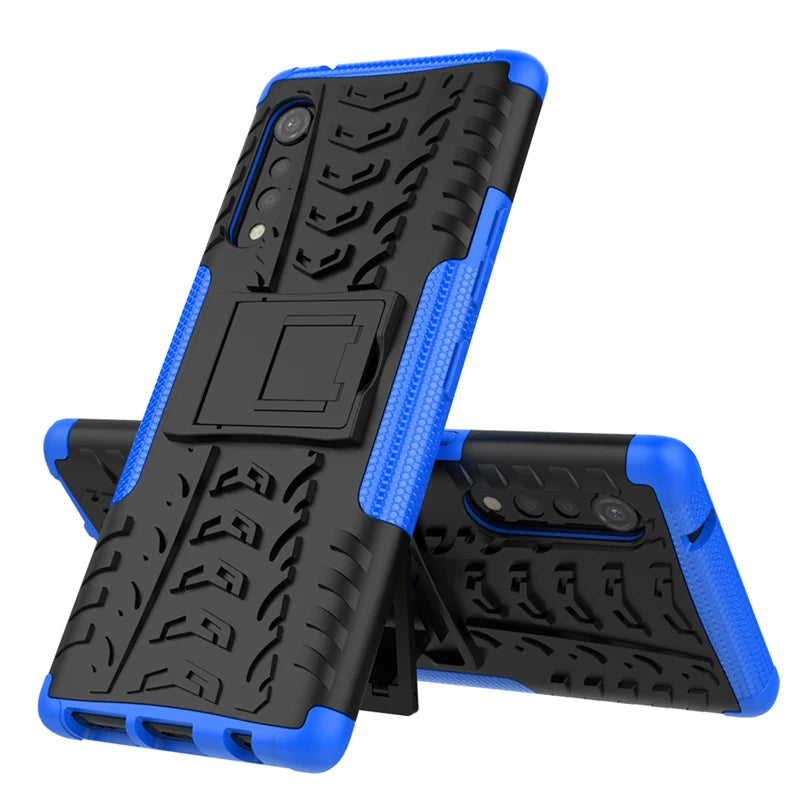 Deksel til LG Velvet 5G Shockproof Rubber Hard PC Defender Armor Cover For LG Velvet 5G Cover 6.8