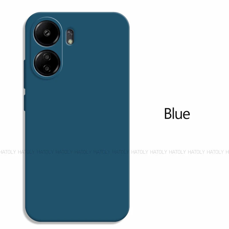 Deksel til Xiaomi Redmi 13C deksel Xiaomi Redmi 13C deksel Luxury Original TPU Shockproof Liquid Silicone Protective Phone deksel Redmi 13C