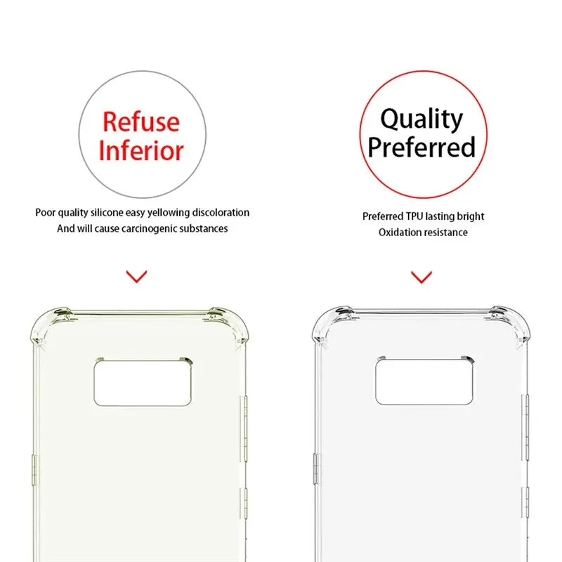Deksel til Samsung Galaxy S22 S21 S20 S23 Ultra S10 S8 S9 Plus Phone deksel For Samsung Note 10 9 8 Silicone deksel