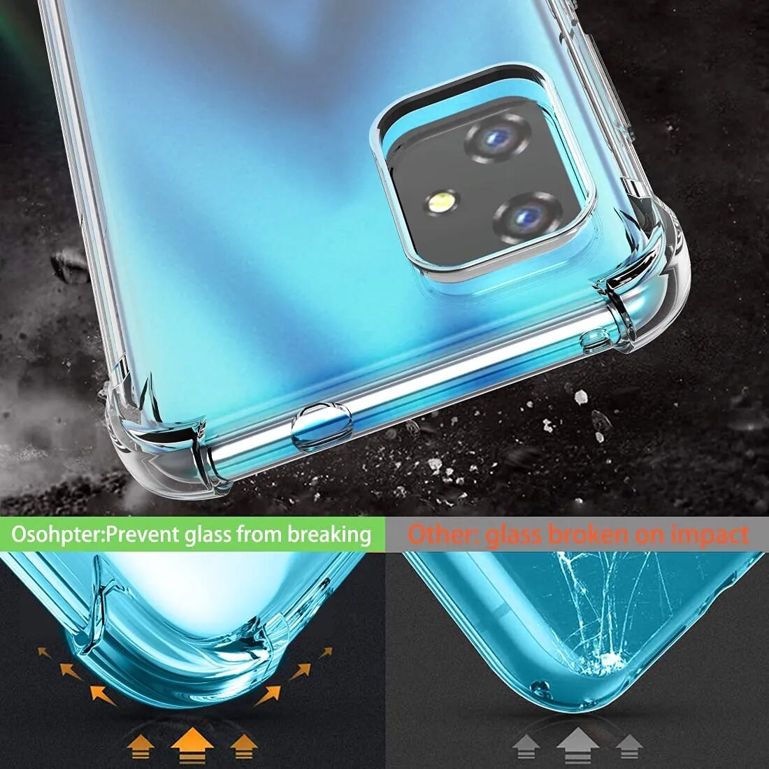 Deksel til Asus Zenfone 9 Zenfone10 Clear TPU Airbag Case Shockproof Transparent Casing Phone Cover For Asus Zenfone 10 Case