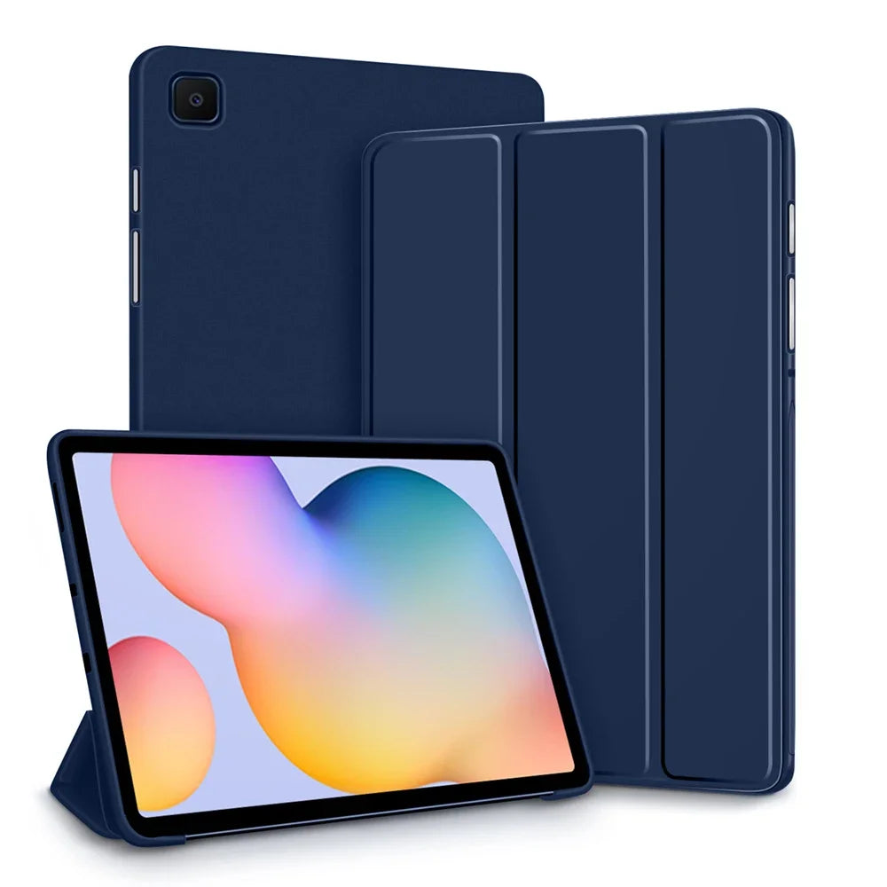 Deksel til Samsung Galaxy Nettbrettdeksel for S6 lite Tab A9 A8 A7 S7 S8 S9 and Plus FE Smart Smart Dvalefunksjon Function Silikondeksel