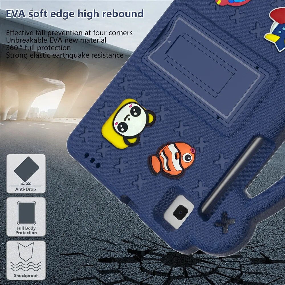 Deksel til TCL Tab 8 LE 8.0 inch 2023 Tab8 8" 2022 9032 9132G 9132X Handle Shockproof Stand Cover Shell Capa