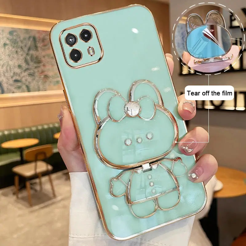 Deksel til Motorola Moto G73 G60 G53 G52 G50 G42 G30 G23 G22 G20 G10 G9 G8 E20 E7 E6s Plating Makeup Mirror Case Cover