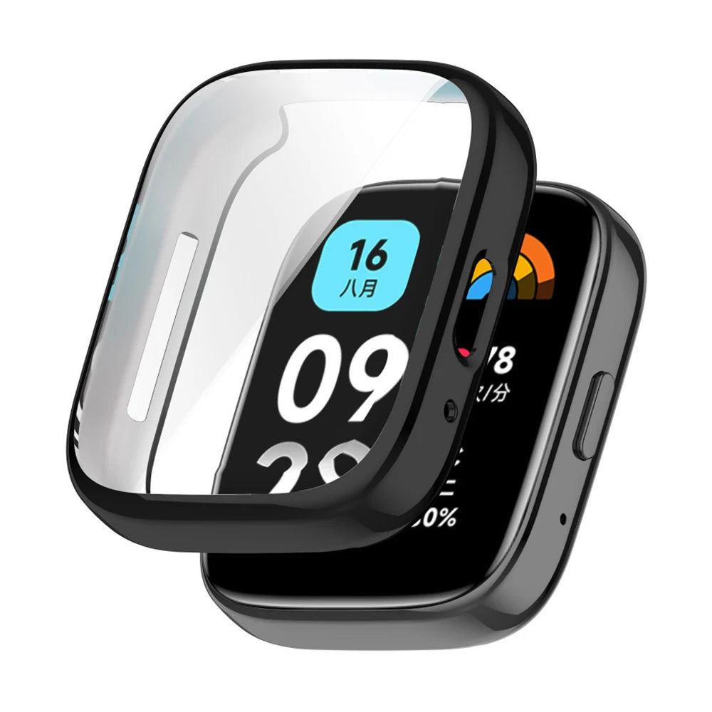 Deksel til Xiaomi Redmi Watch 3 / 4 mykt TPU-deksel med skjermbeskytter
