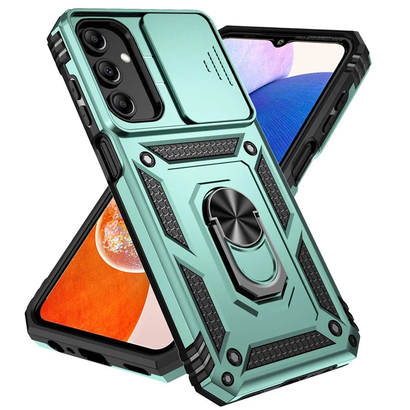 Deksel til Samsung Galaxy A15 A25 A35 A55 5G Phone Holder Ring Stand deksel