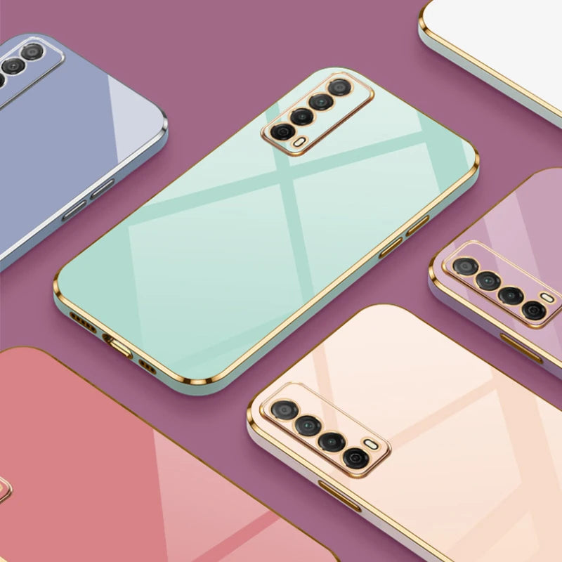 Deksel til Huawei P smart 2021 Phone Case PPA-LX1 ShockProof Soft TPU Silicone Back Cover Fundas