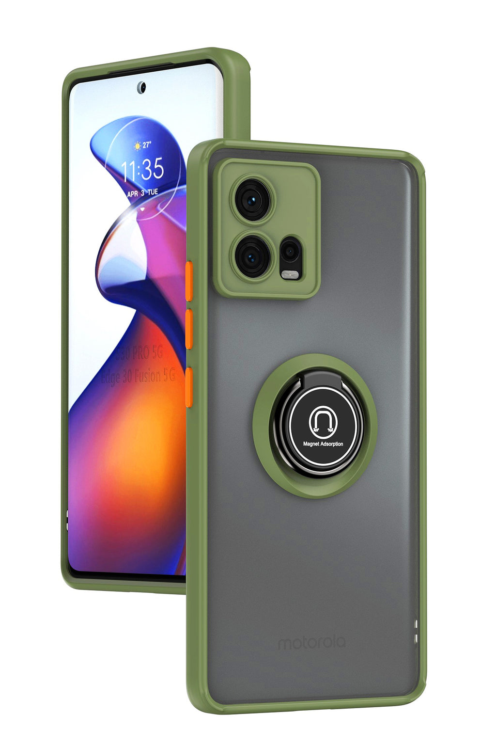 Deksel til Motorola Edge 30 Fusion Vehicle Magnetic Case Moto Edge 30 Neo/Edge 30 40 Pro/Edge 30 Ultra