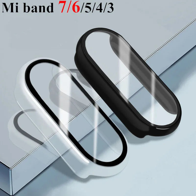 Deksel til Xiaomi Mi Band 8 7 6 Accessories deksel+Film Full Coverage Protective deksel Miband 7 6 5 4 3 screen protector