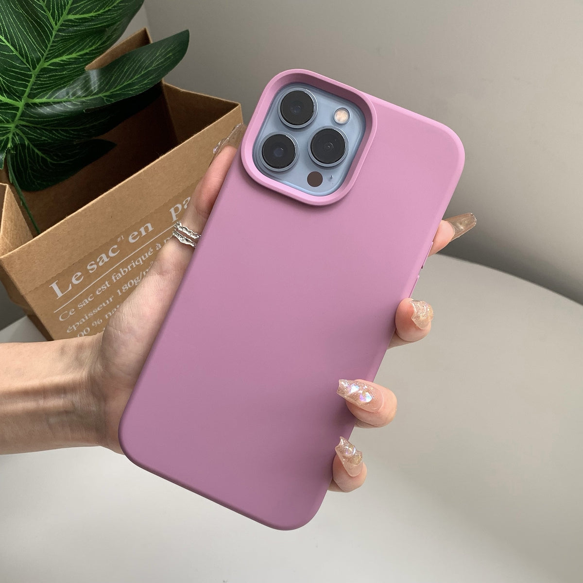 Deksel til iPhone 11 12 Pro Max X XR 7 8 14 Plus deksel med kamerabeskyttelse