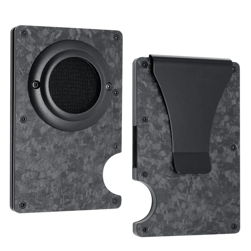 Deksel til Apple AirTag Apple Card holder Rfid Aluminum deksel Metal Wallet Credit ID Men Slim Business Cardholder Cash Strap Apple AirTag Carbon Fiber