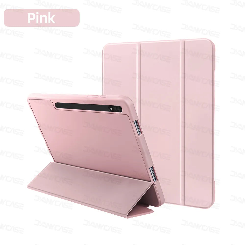 Deksel til Samsung Galaxy Tab S7/S8/S9 11 in for S6 Lite 10.4 S7 FE S8 S9 Plus 12.4 S8 S9 Ultra 14.6 med penneholder
