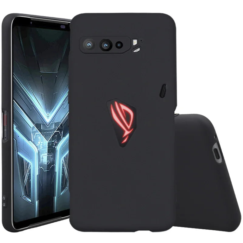Deksel til Asus ROG Phone 3 Case Matte Soft Silicone Back Phone Cases For Asus ROG Phone3 Black TPU Shockproof Case