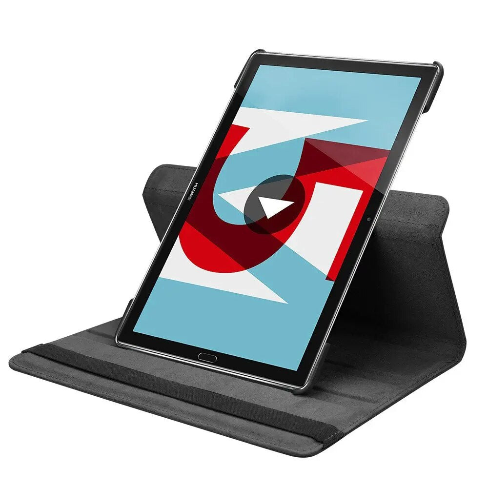 Deksel til Huawei MediaPad M5 M6 PRO 10.8 Case 360 Rotating Bracket Leather Cover Matepad SE 10.4 2023 T10 9.7 T10S 10.1 Funda Capa