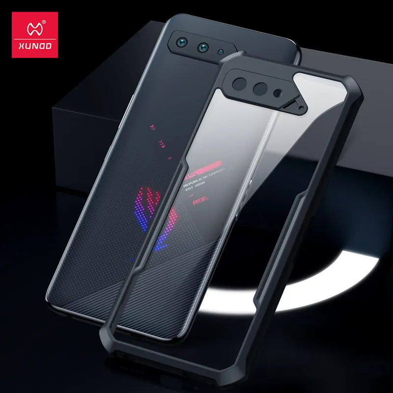 Deksel til Asus ROG Phone 5 6 Pro Case, Xundd Shockproof Case For Asus ROG Phone 5 5S 6 Pro Ultimate Case Transparent Clear Phone Cover