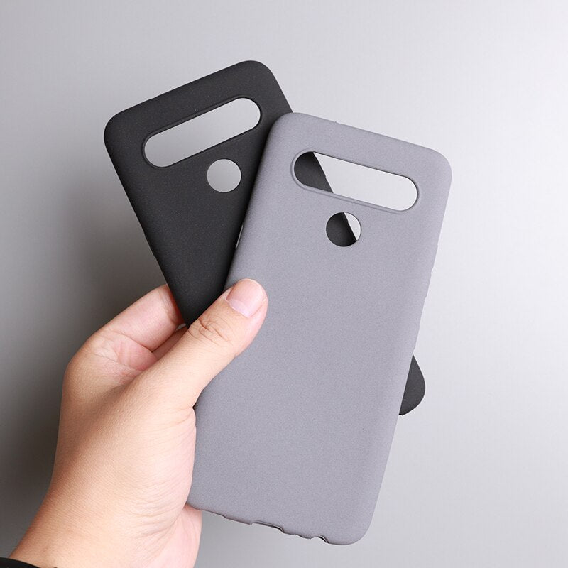 Deksel til LG G6 G8S ThinQ K51S K41S Stylo 7 6 G8X G8S G7 V60 V50 Velvet Case Sand Matte Soft Silicon Full Protect Antislip Cover Shell