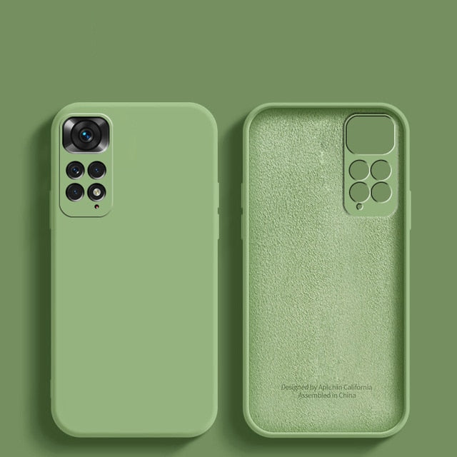 Deksel til XiaoMi RedMi Note 11 11s Pro 4G 10 10A 10C redmi note 12 Global Square Phone deksel