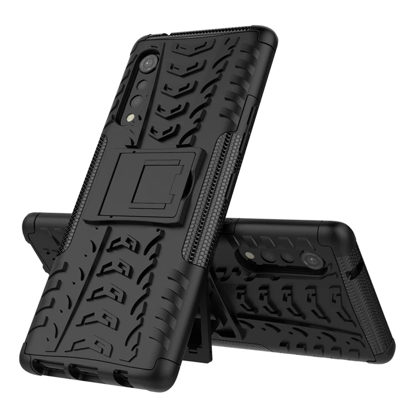 Deksel til LG Velvet 5G Shockproof Rubber Hard PC Defender Armor Cover For LG Velvet 5G Cover 6.8