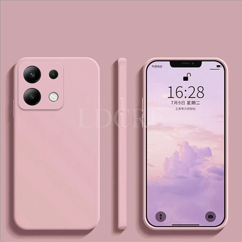 Deksel til Xiaomi Redmi Note 13 deksel Liquid Silicone deksel Redmi Note 13 Pro Plus deksel TPU Protective Phone deksel Redmi Note 13 deksel