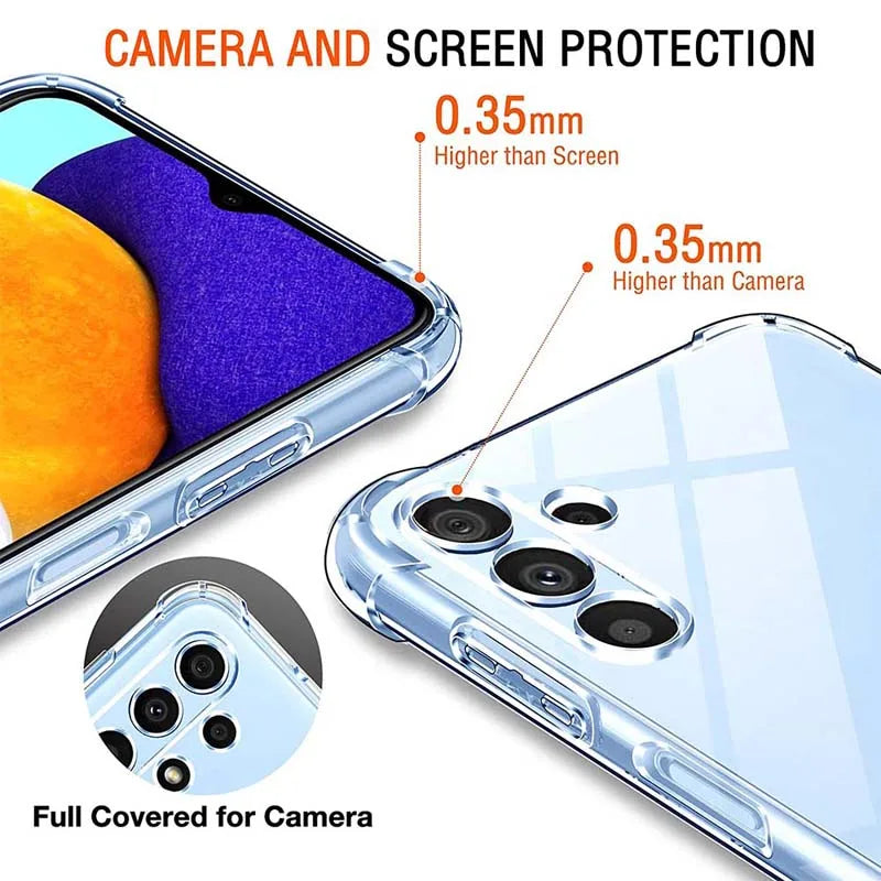Deksel til Samsung Galaxy A54 5G A34 5G A24 A14 4G Thick Shockproof Soft Silicone Phone deksel for Samsung A04s A04e A04