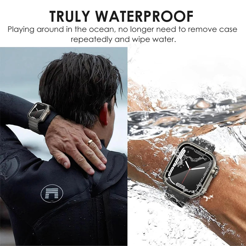Deksel til Apple Watch Series 4-9 (40-45mm) - Hard PC for- og bakdeksel