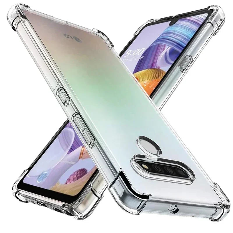 Deksel til LG Stylos 6 5 4 3 V60 ThinQ V50S V50 V40 V30 G8X Shockproof Airbag Protective Cover Coque