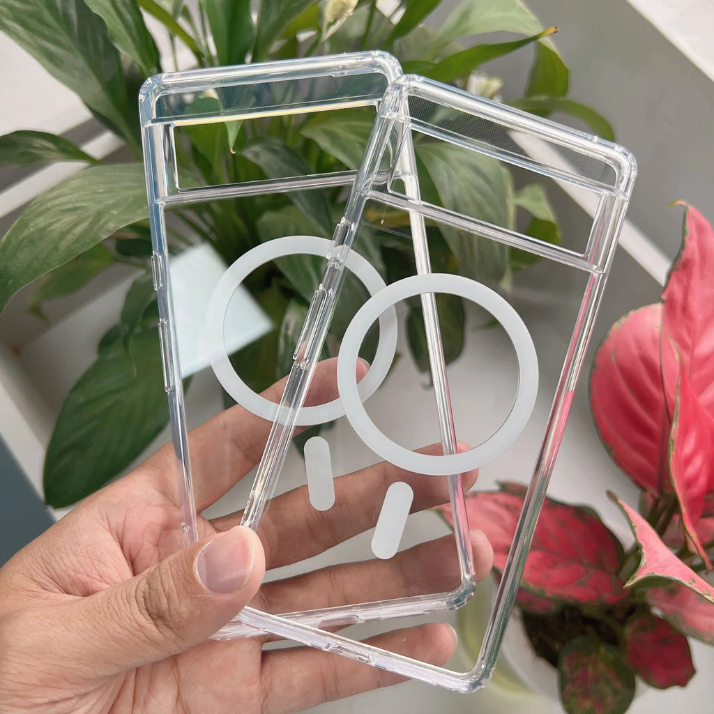 Deksel til Google Pixel 6 Pro 6a Clear Shockproof Magnetic case For Google Pixel 7 Pro 7A Pixel 7 Magsafe Case