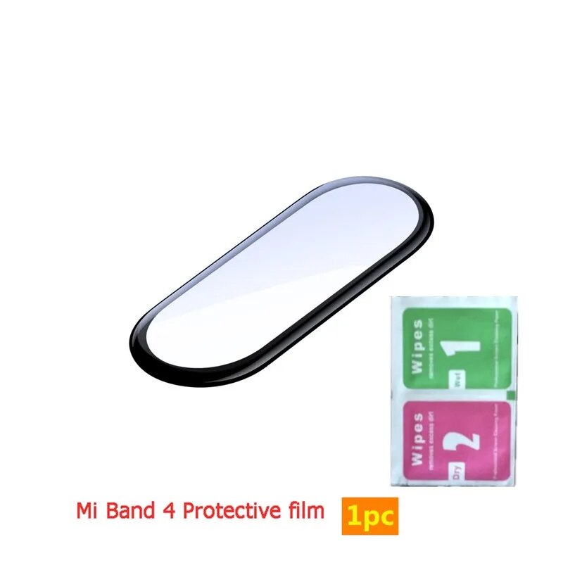 Deksel til Xiaomi Mi band 6 7 Miband Soft Glass Protective Smart Watch xiaomi mi band 5 4 3 Film
