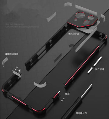 Deksel til ASUS ROG Phone 9 Pro ROG Phone 8 7 Pro Case Metal Bumper Frame Shockproof Metal Lens Protection Phone Cover