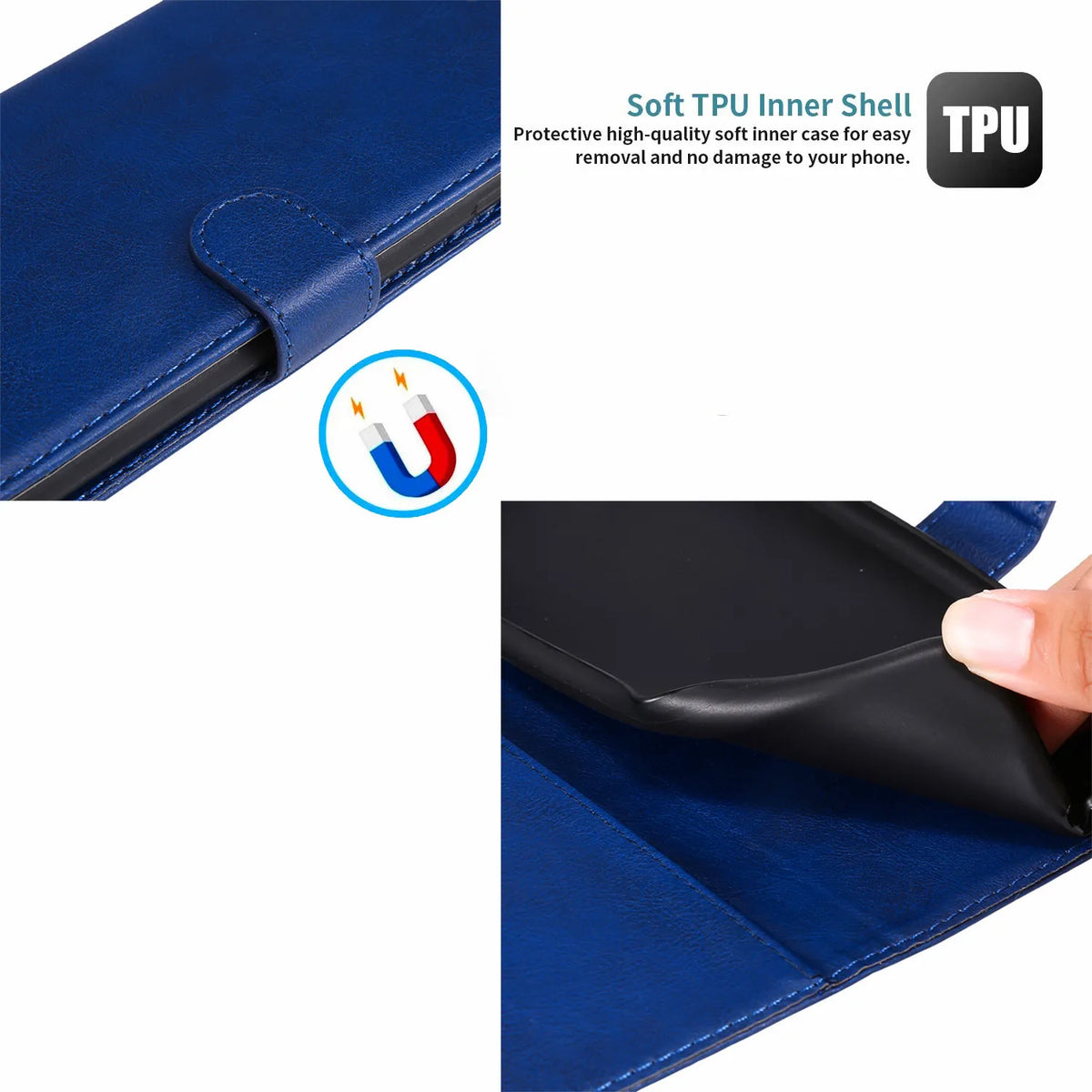 Deksel til Oneplus Nord 2 CE N10 N100 N200 5G 10T 8T 1+6 1+7 1+9 Pro Leather Wallet Cover Holder Slots Stand Phone Bag