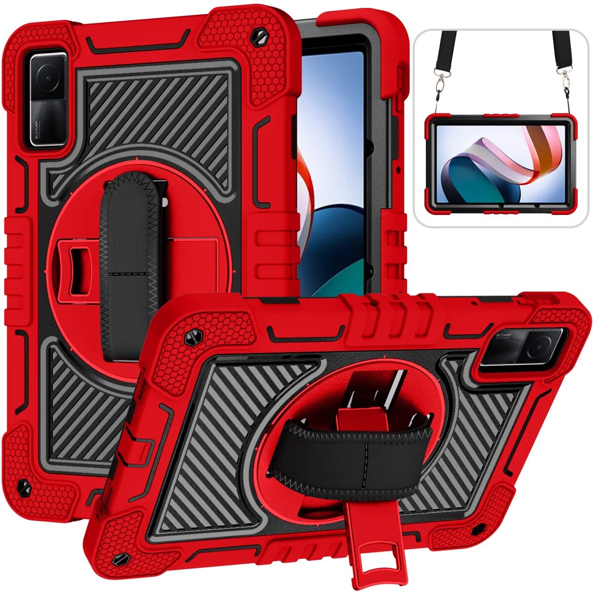 Deksel til Xiaomi RedMi Pad 10.6 2022 Nettbrett deksel Xiaomi RedMi Pad 10.61"Shockproof Kickstand Kids Funda Hand Grip Shoulder Strap