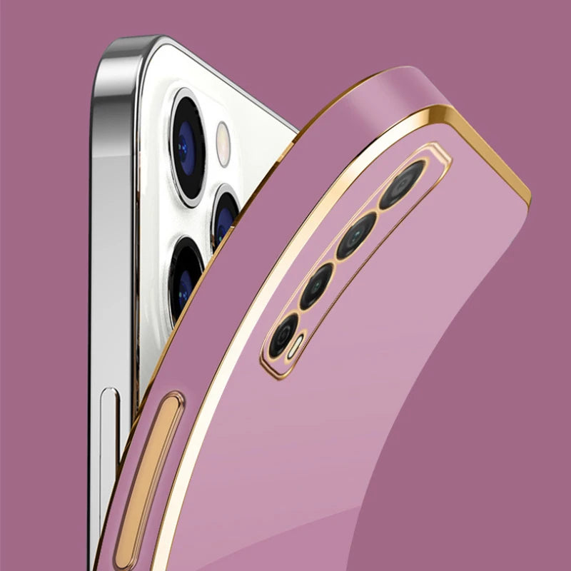 Deksel til Huawei P smart 2021 Phone Case PPA-LX1 ShockProof Soft TPU Silicone Back Cover Fundas