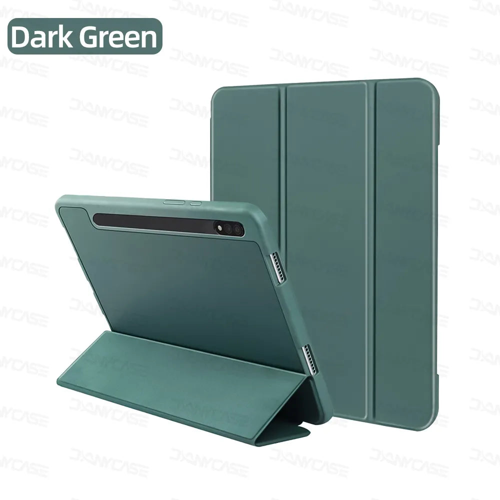 Deksel til Samsung Galaxy Tab S7/S8/S9 11 in for S6 Lite 10.4 S7 FE S8 S9 Plus 12.4 S8 S9 Ultra 14.6 med penneholder