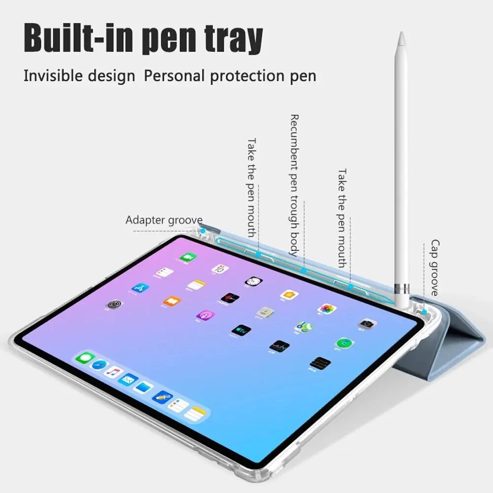 Deksel til Huawei Matepad T10S 10.1 T10 9.7 SE 10.4 Case MatePad 11 Pro11 10.4 Pro 10.8 V6 V7 with Pencil Holder