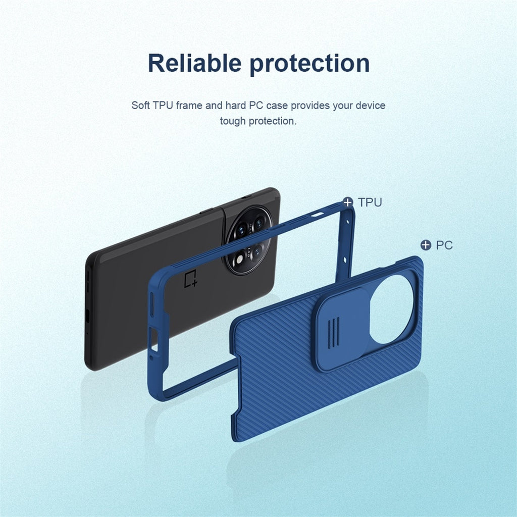 Deksel til OnePlus 11 11R Case NILLKIN CamShield Pro Slide Camera Lens Privacy Protection Back Cover For One Plus 11 11R For OnePlus11