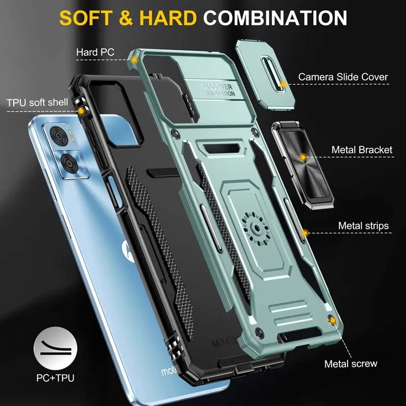 Deksel til Motorola Moto E22 G32 G13 G53 G73 Phone Cover Moto E22i E 22 MotoE22 Shockproof Silicone Armor Back Coque