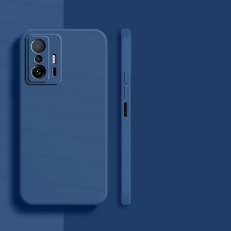 Deksel til Xiaomi 11T Pro deksel Xiaomi 11T 12T 13T Pro 5G deksel Shockproof Luxury Liquid Silicone TPU baksidedeksel Xiaomi 11T Pro