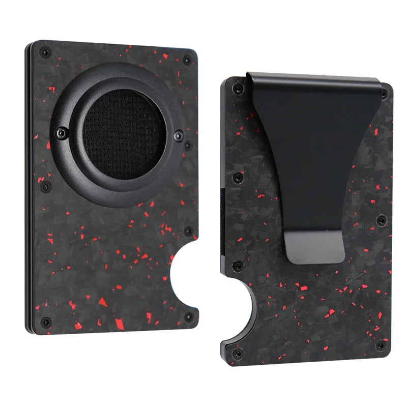 Deksel til Apple AirTag Apple Card holder Rfid Aluminum deksel Metal Wallet Credit ID Men Slim Business Cardholder Cash Strap Apple AirTag Carbon Fiber