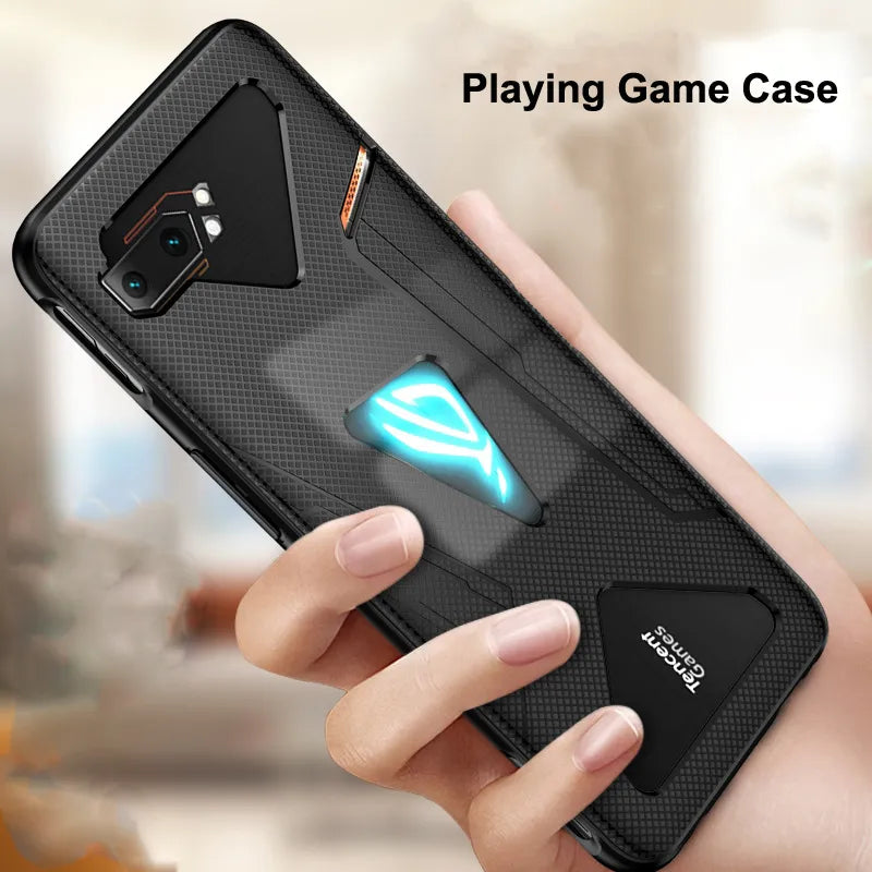 Deksel til Asus ROG Phone 7 6 5 Pro 5S 3 2 ZS660KL ROG3 Case Anti-fingerprint Shockproof Breathable Heat Soft Back Cover ROG II Funda