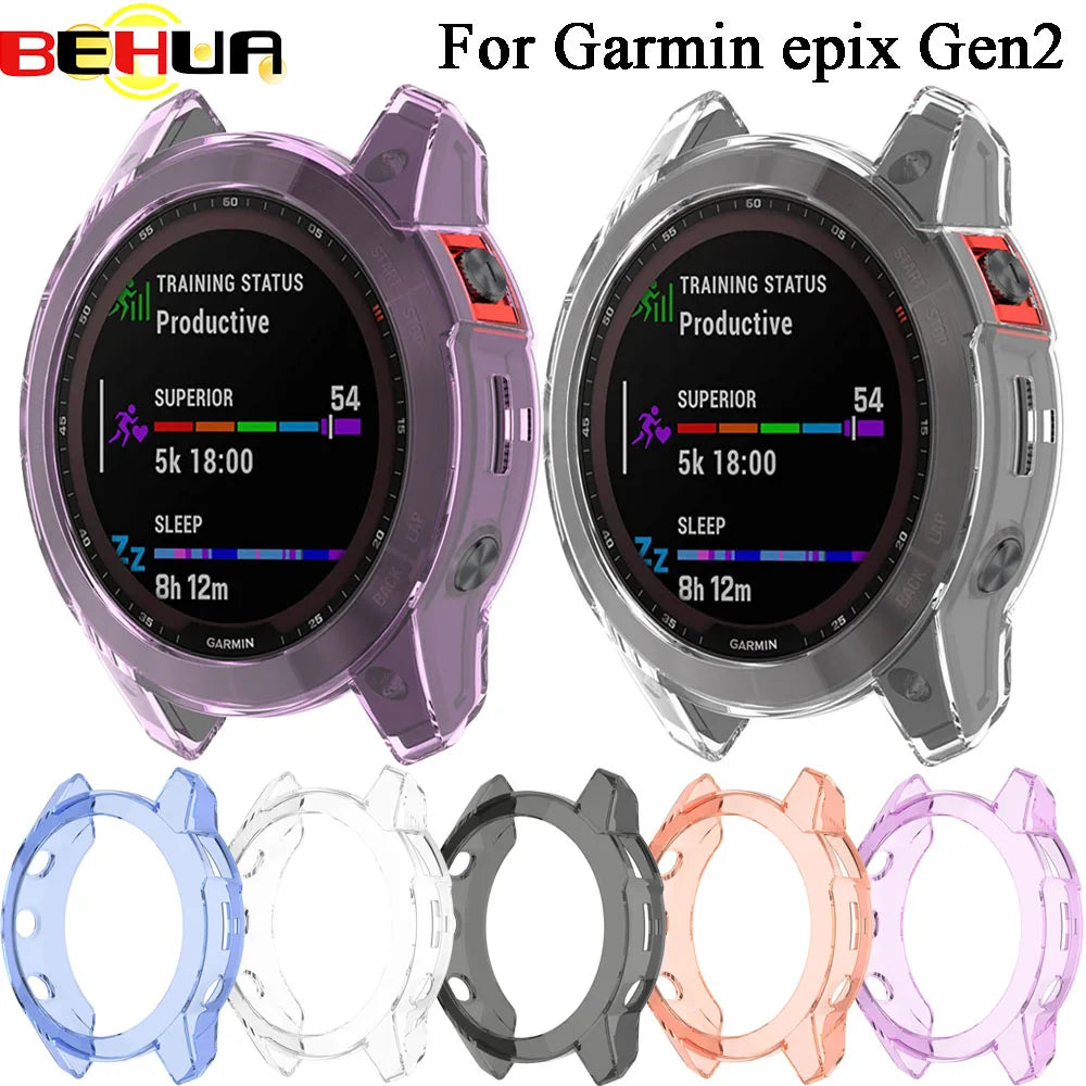 Deksel til Garmin Epix (Gen 2) TPU-beskyttelse