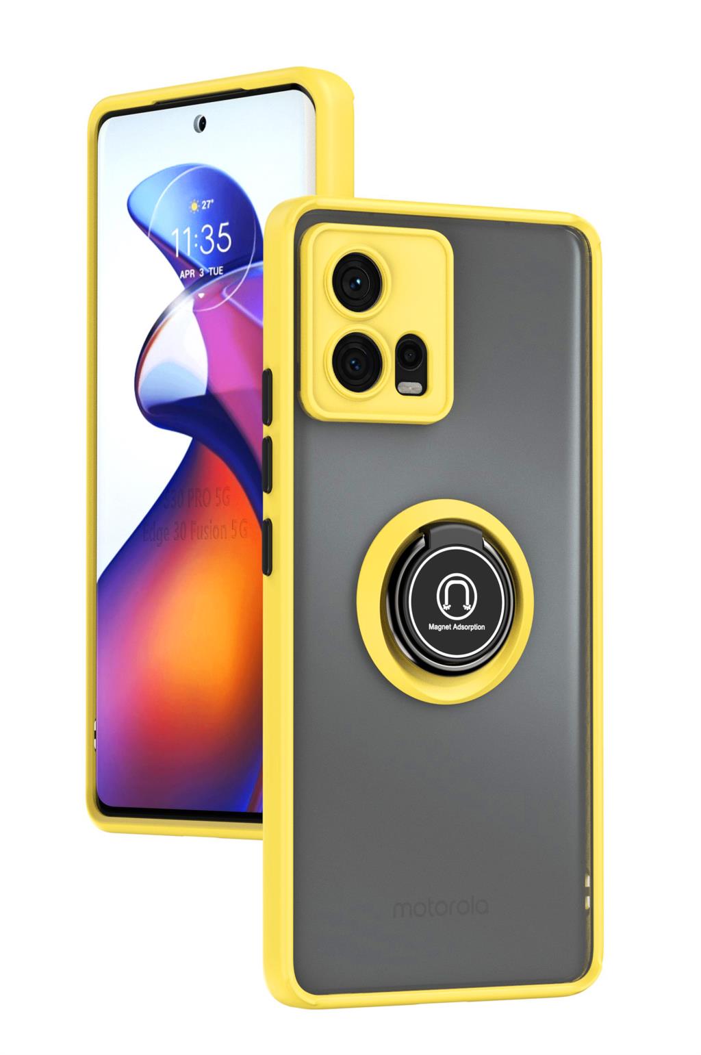 Deksel til Motorola Edge 30 Fusion Vehicle Magnetic Case Moto Edge 30 Neo/Edge 30 40 Pro/Edge 30 Ultra