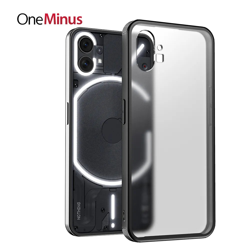 Deksel til Nothing Phone 1 Case 2 One Shockproof Cover Shell Touch Friendly Slim Frosted Translucent PC Back Rubber Bumper
