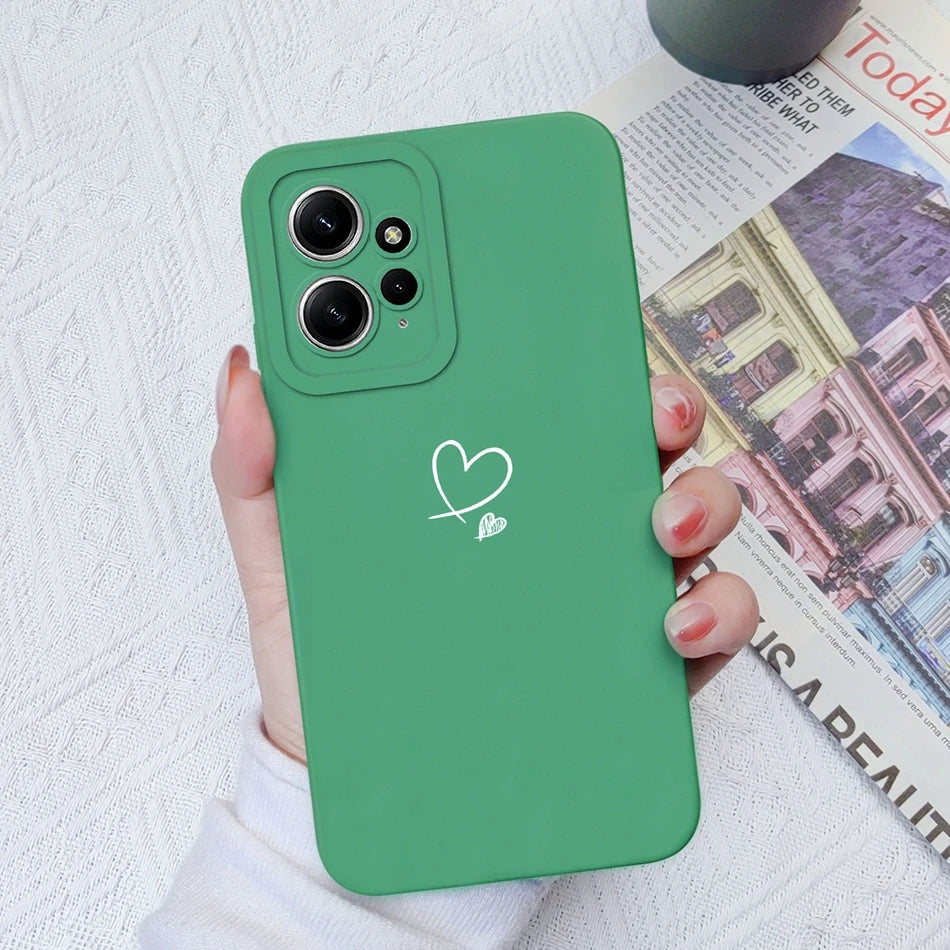 Deksel til Xiaomi Redmi Note 12 12S 4G 5G Patterned Full Protection Soft Liquid Silicone Cartoon deksel For Redmi Note 12 S