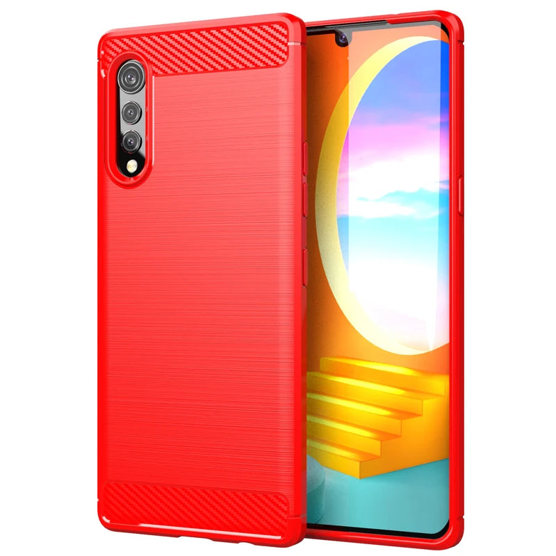 Deksel til LG Velvet 5G Case Cover For LG Velvet 5G Case Fundas Coque Soft Silicone Phone Bumper Cover For LG Velvet Shell