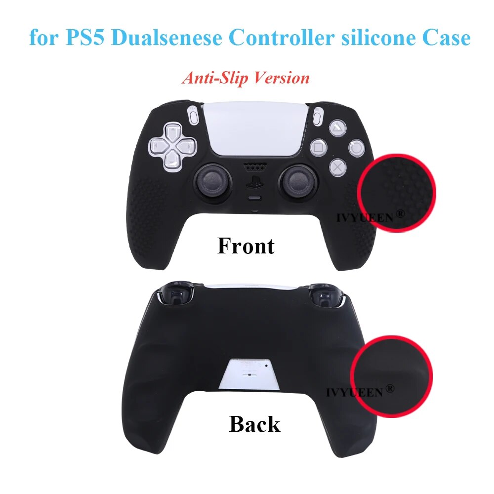 Deksel til PlayStation 5 PS5 Controller Silicone Case Thumb Grips for Dualsense Soft Cover